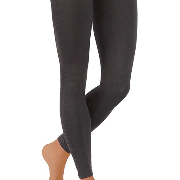 Gray High Waist seamless Workout dry fit Leggings - Picture 3 of 6